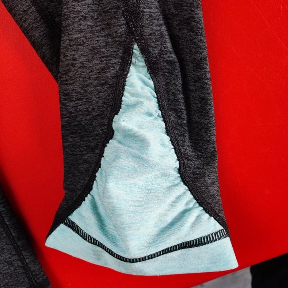 Under Armour leggings grey turquoise woman's size M - Picture 7 of 8